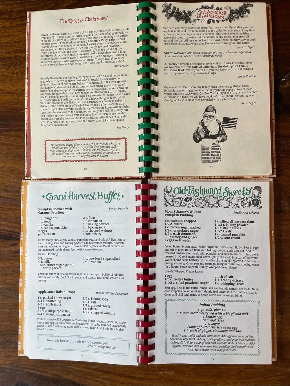 2 Gooseberry Patch Cookbooks Country Christmas 1992 Welcome Home Holidays 1994